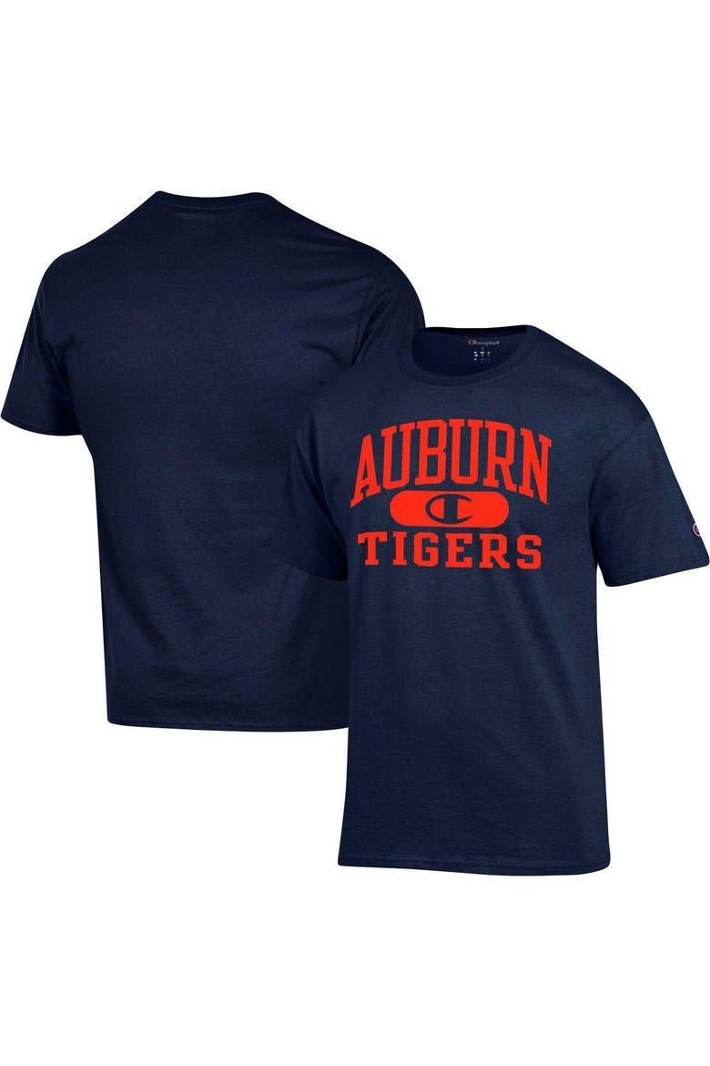 Men's Champion Navy Auburn Tigers Arch Pill T-Shirt, Main, color, Navy