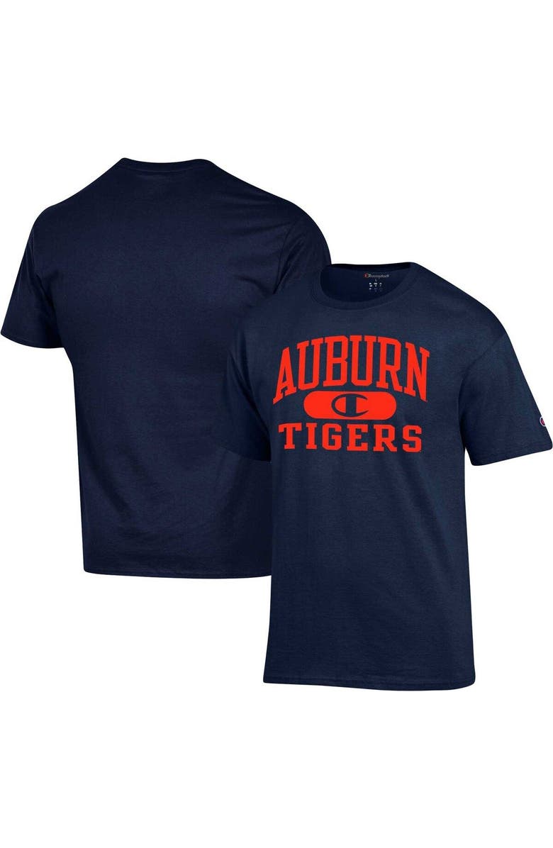 Champion Men's Champion Navy Auburn Tigers Arch Pill T-Shirt, Main, color, 