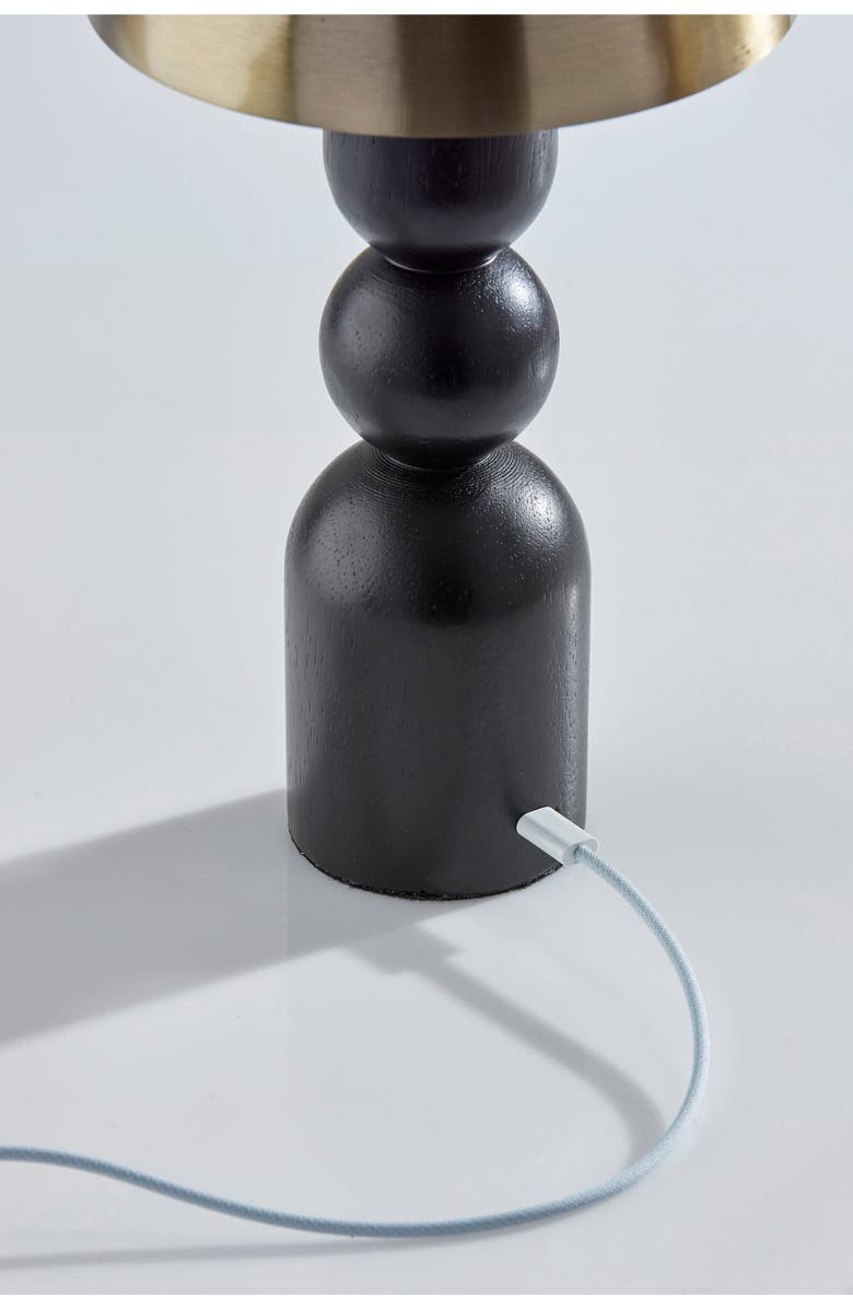 ADESSO LIGHTING Connie LED Cordless Table Lamp, Alternate, color, Black