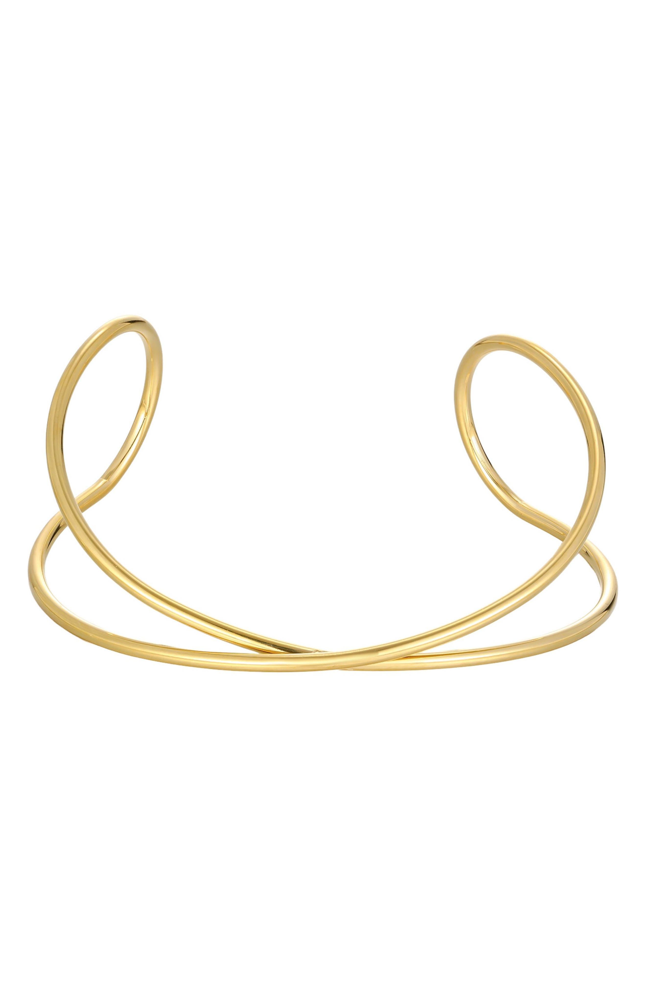 Adornia Tarnish Resistant 18K Gold Plated Cuff Bracelet