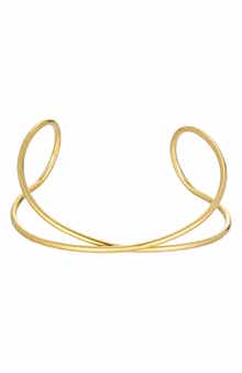 Tarnish Resistant 18K Gold Plated Cuff Bracelet