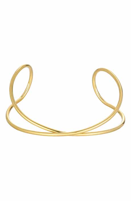 Adornia Tarnish Resistant 18K Gold Plated Cuff Bracelet
