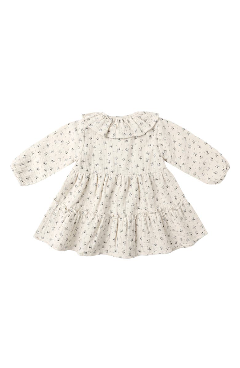 QUINCY MAE Bluebell Print Cotton Dress, Alternate, color, Natural