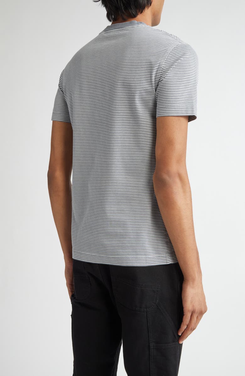 Burberry Stripe Chest Logo T-Shirt, Alternate, color, Magnet