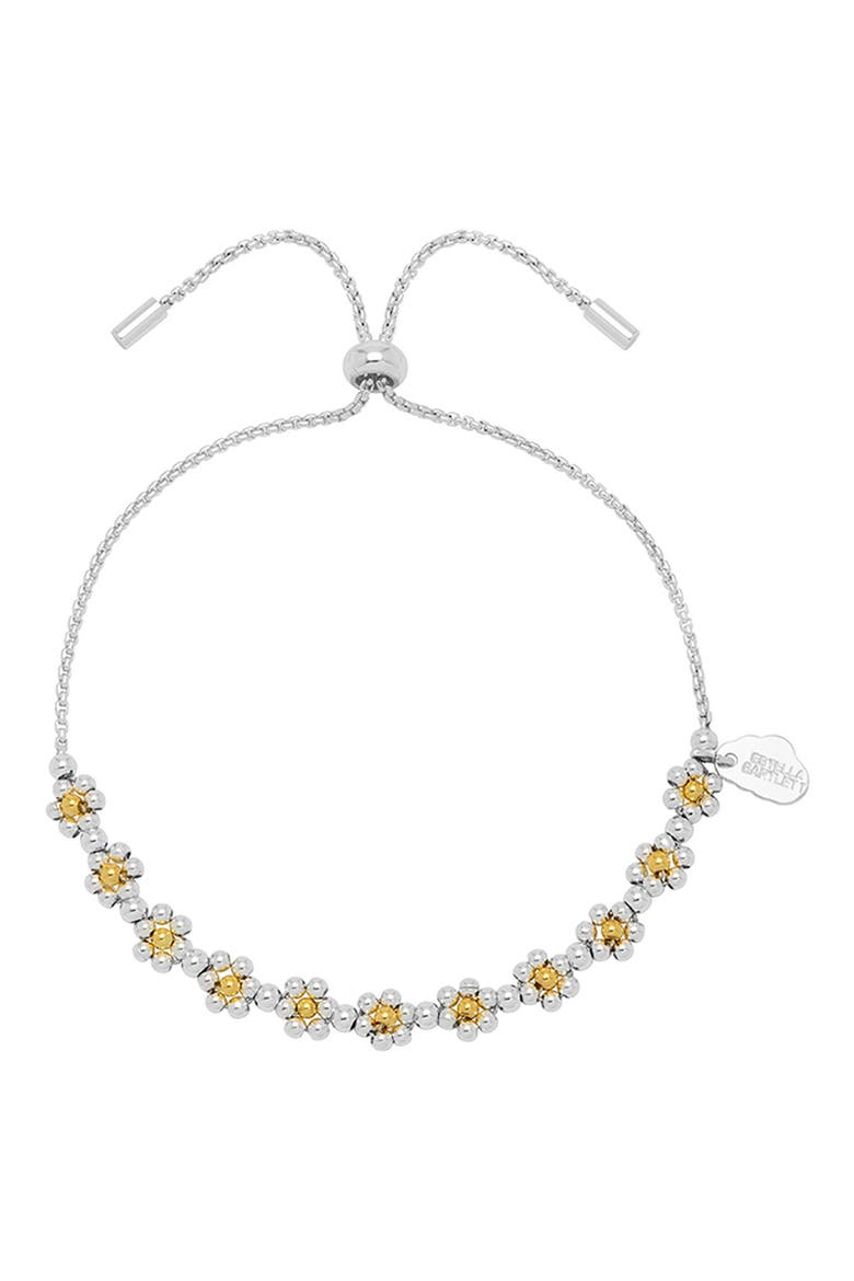Amelia Daisy Chain Bracelet, Main, color, GOLD AND SILVER