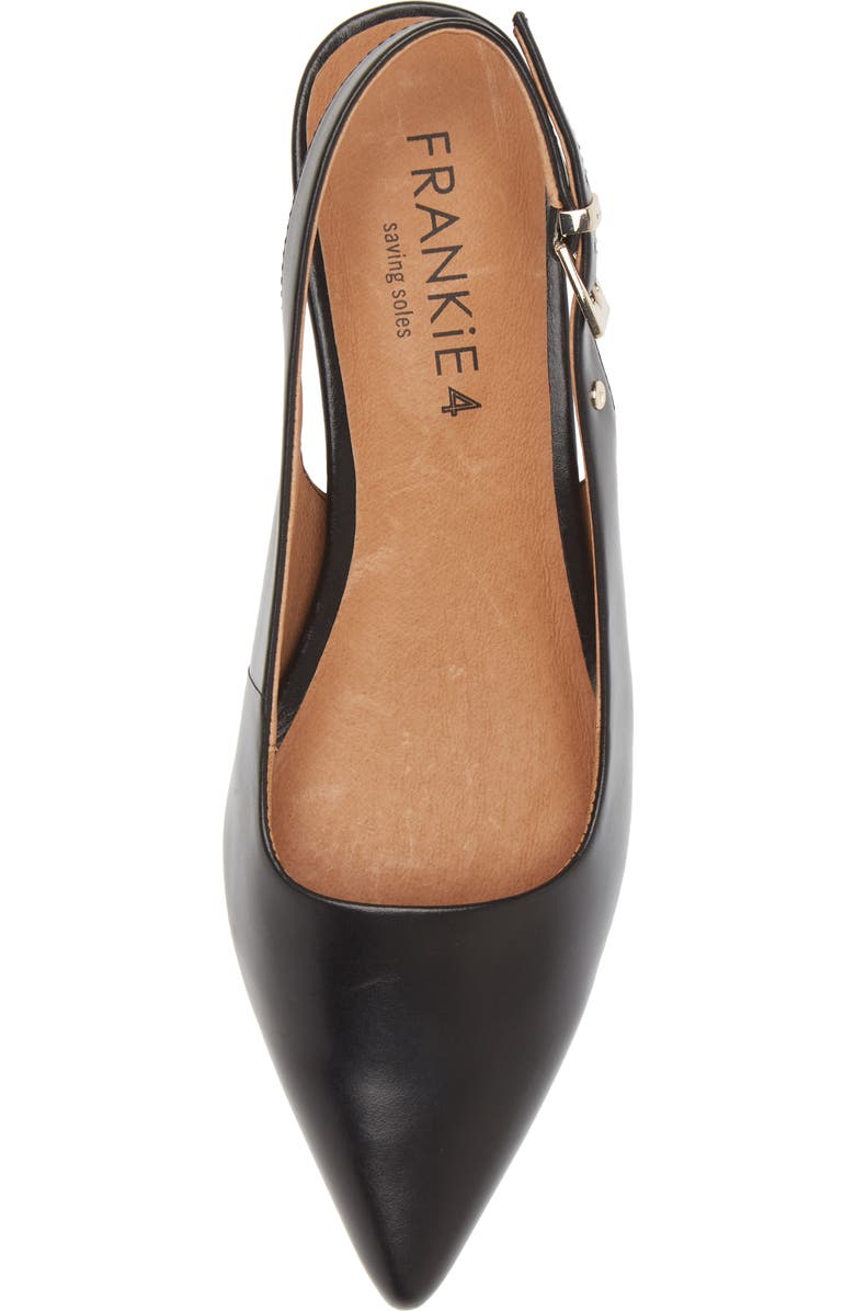FRANKIE4 Juliett II Pointed Toe Slingback Pump, Alternate, color, Black