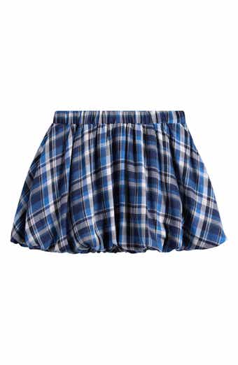 Good Luck Girl Kids' Plaid Bubble Hem Skirt