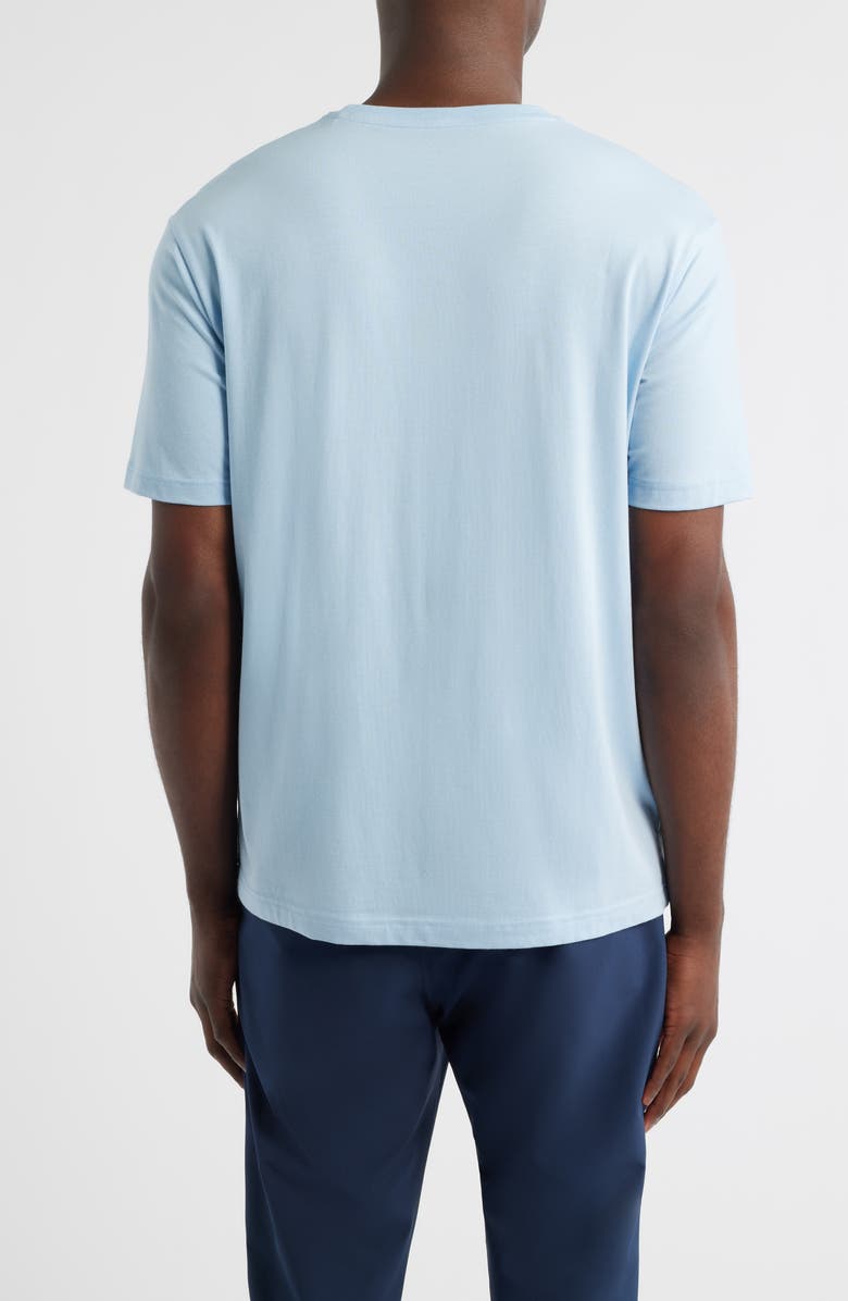 Peter Millar Crown Comfort Cotton Blend Pocket T-Shirt, Alternate, color, Stream Blue