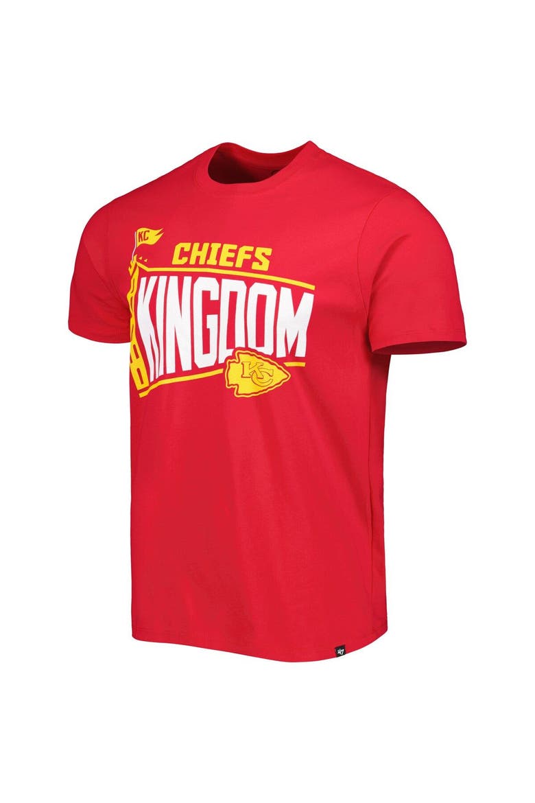 Men's '47 Red Kansas City Chiefs Logo Regional Super Rival T-Shirt, Alternate, color, Red