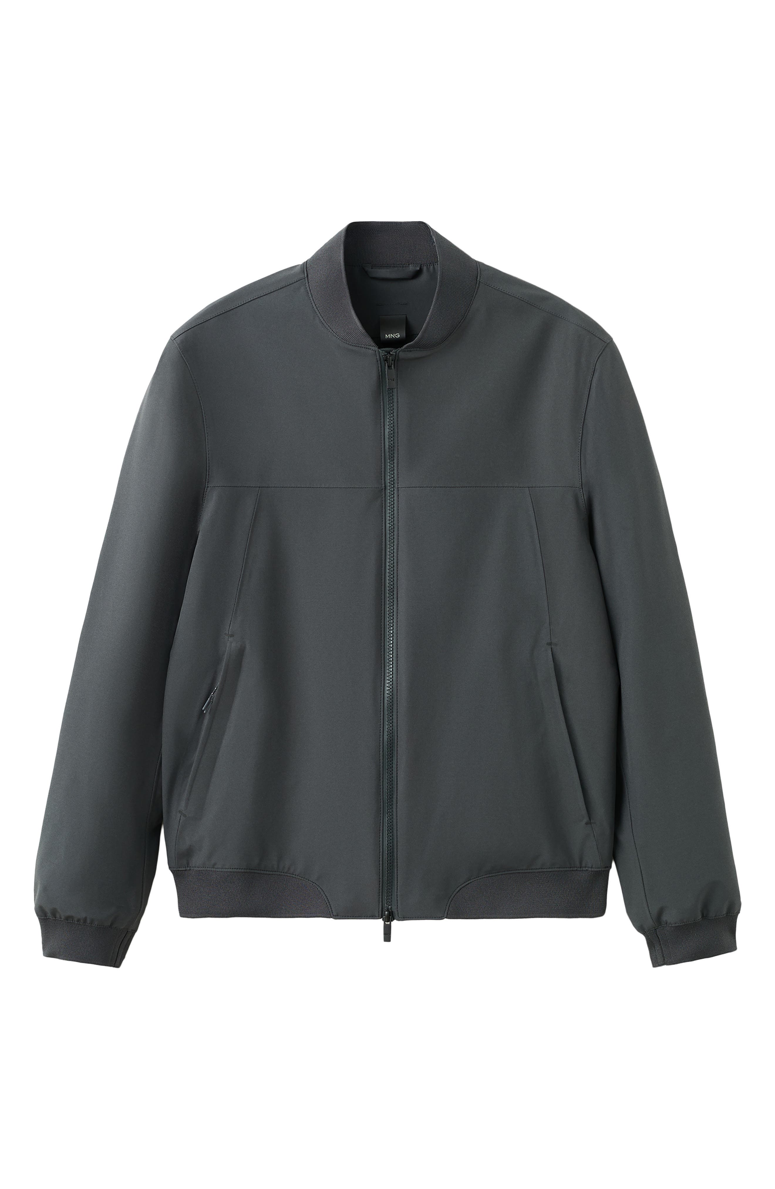 Мужские MANGO Water Repellent Bomber Jacket — фото 5