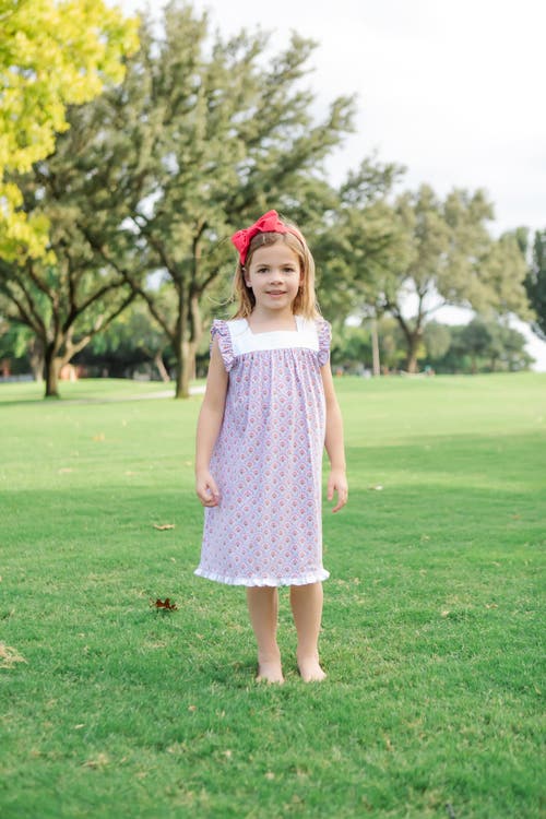 Lila And Hayes Caroline Girls' Dress In Bunting Floral
