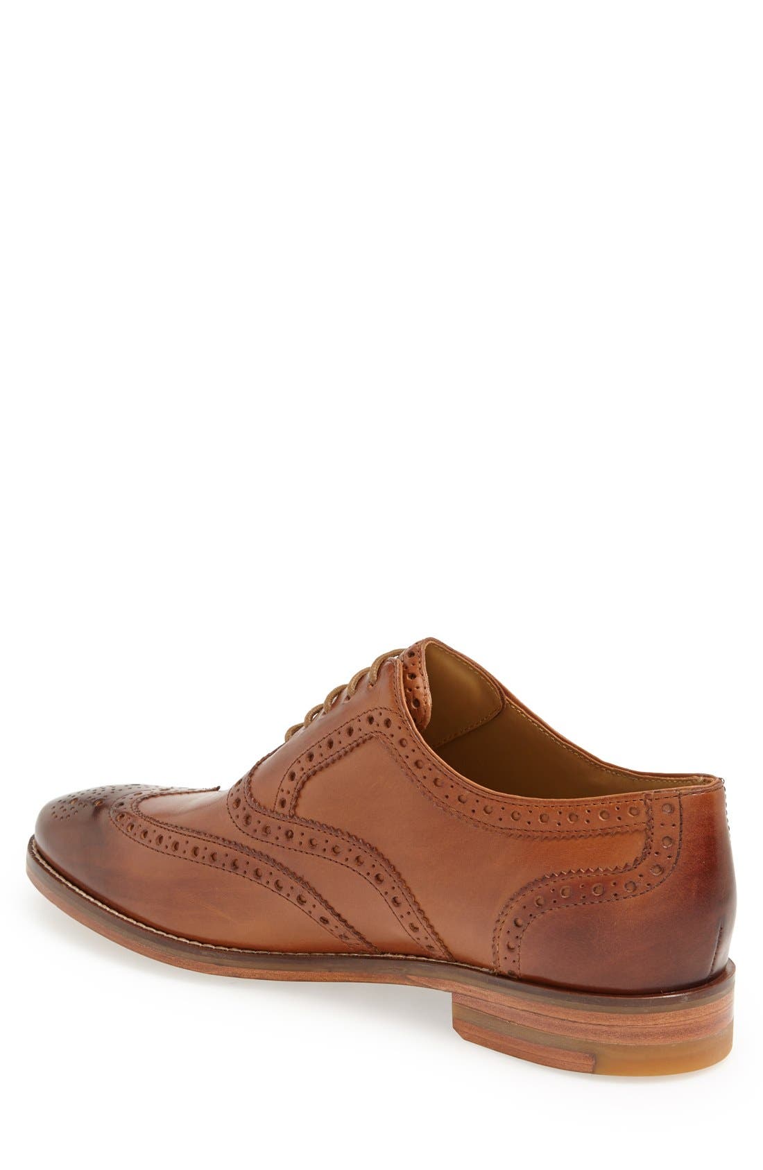 'Cambridge' Wingtip, Alternate, color, BRITISH TAN LEATHER