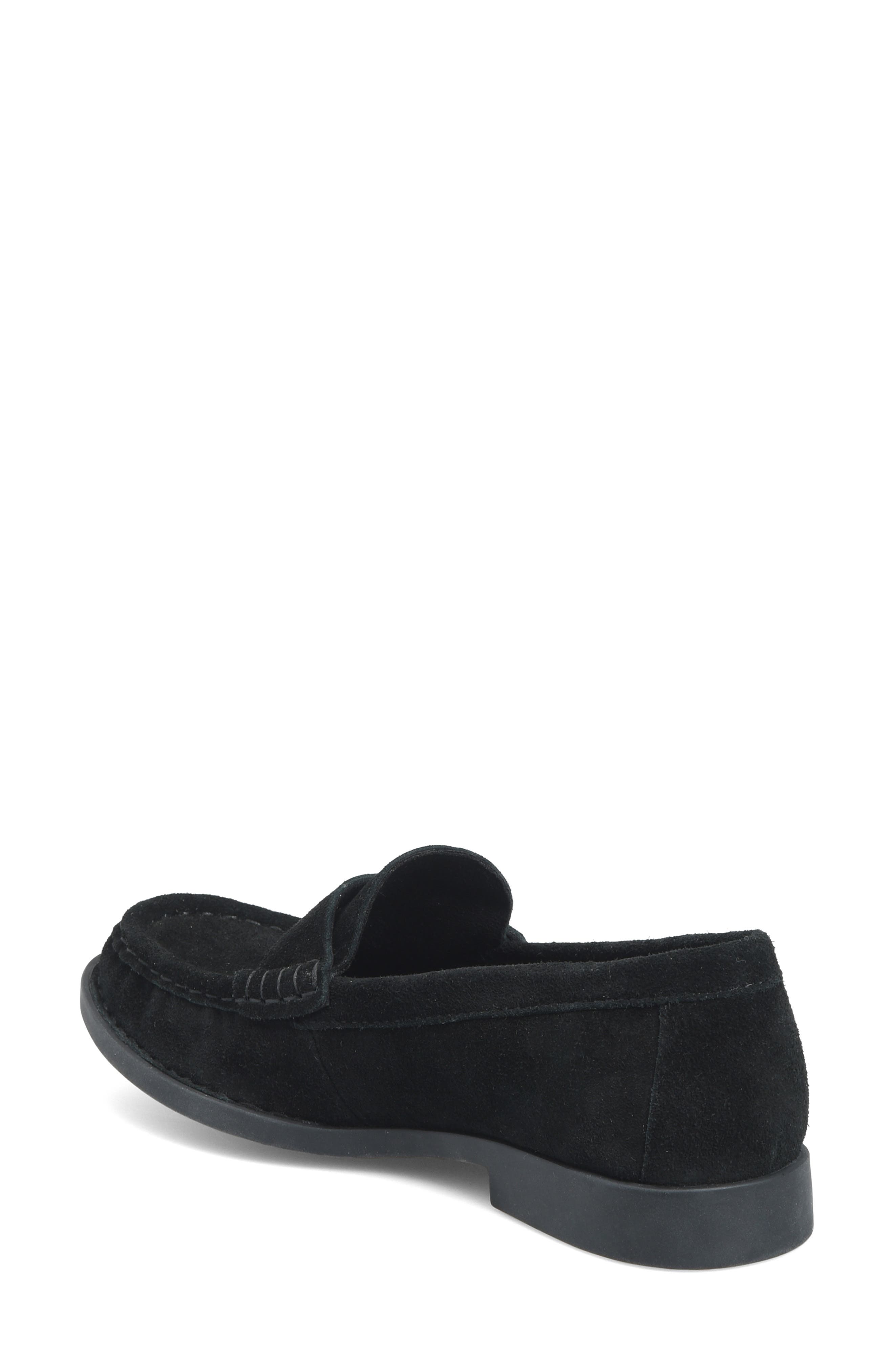 Marlina Loafer, Alternate, color, BLACK SUEDE