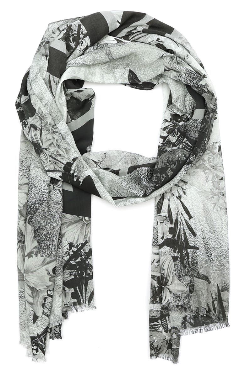 AllSaints Audrey Oblong Scarf, Main, color, 