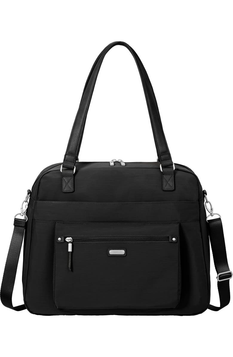 BAGGALLINI Overnight Expandable Laptop Tote Bag with RFID Wristlet, Main, color,