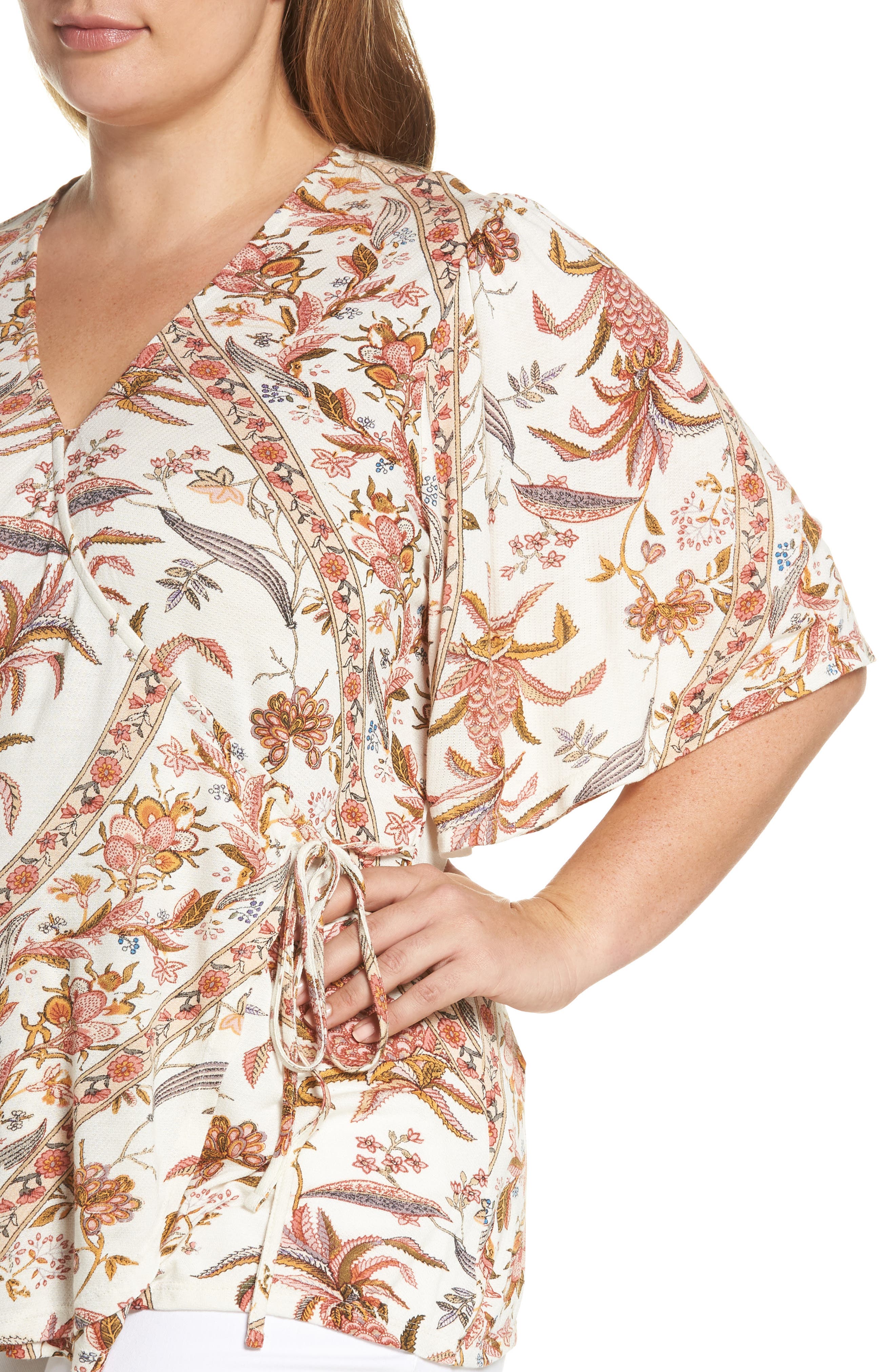 Lucky Brand Floral Wrap Top (Women) | Nordstrom