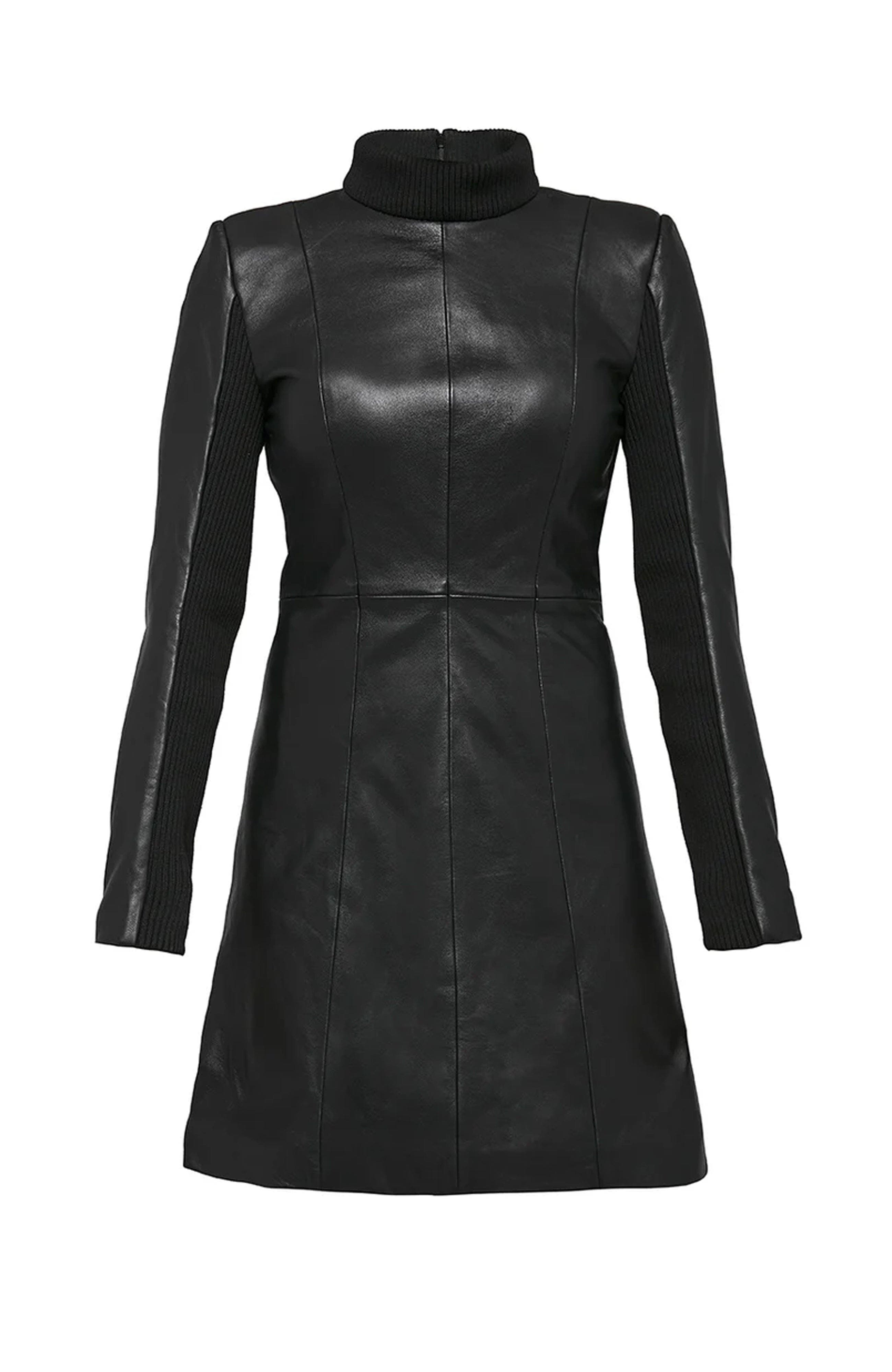 as by df leather dress The Lbd Upcycled (Women) Edit:AlfrescoInStyle