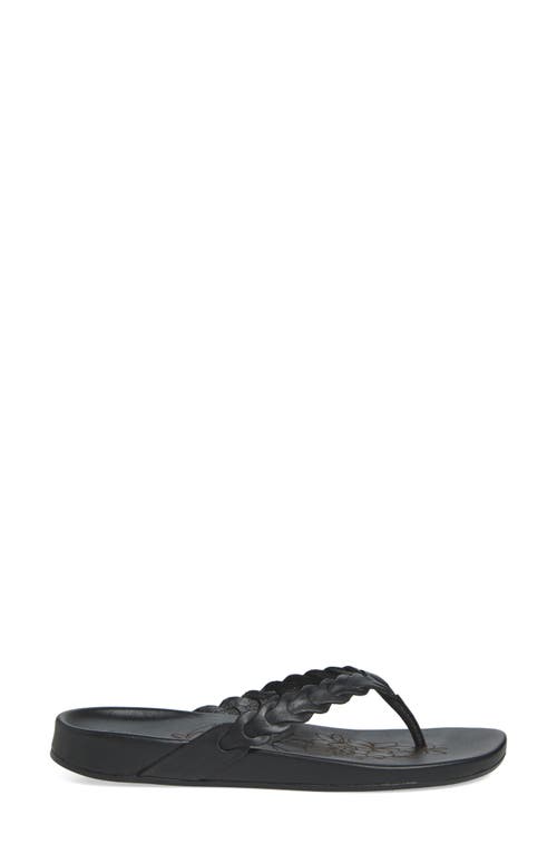 Olukai Lei Leather Flip Flop In Brown