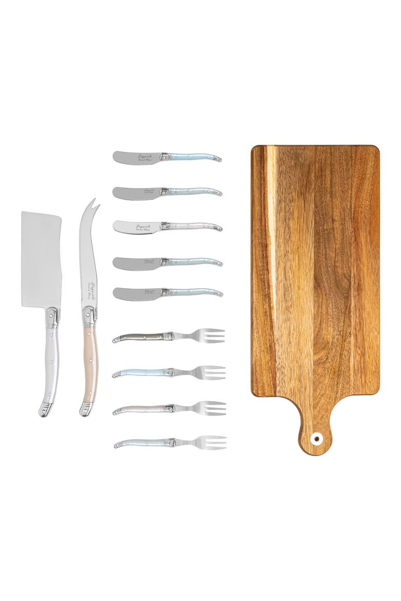 Laguiole Cheese Board & Tools Set, Alternate, color, PEARLIZED MULTICOLOR