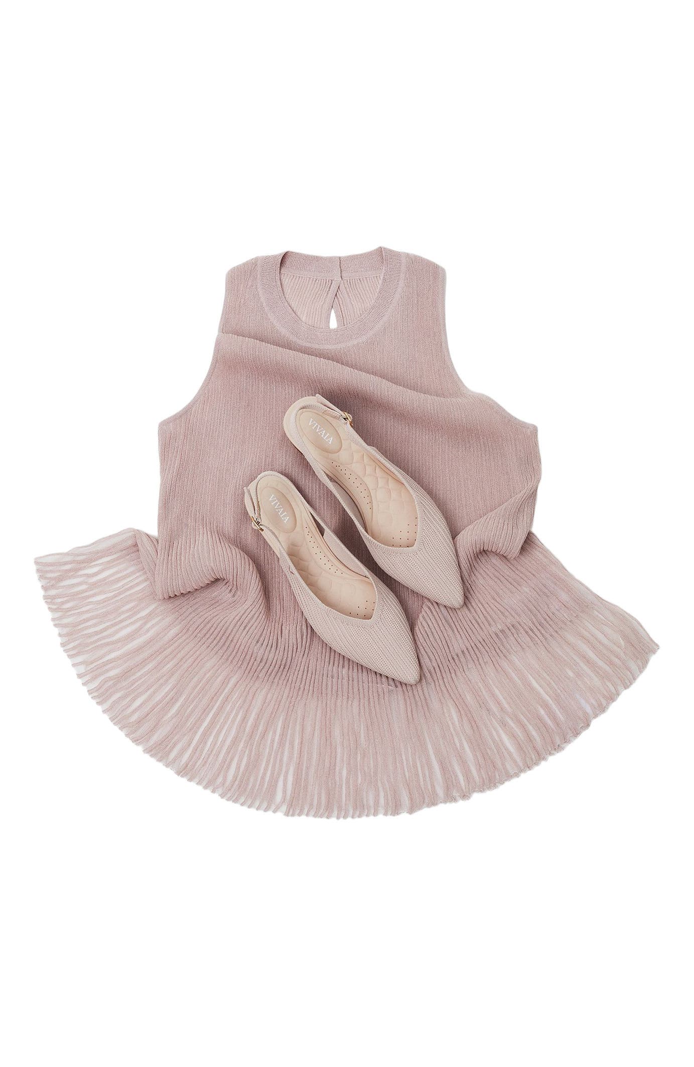 VIVAIA Pointed-Toe Slingback, Alternate, color, Ballet  Blush