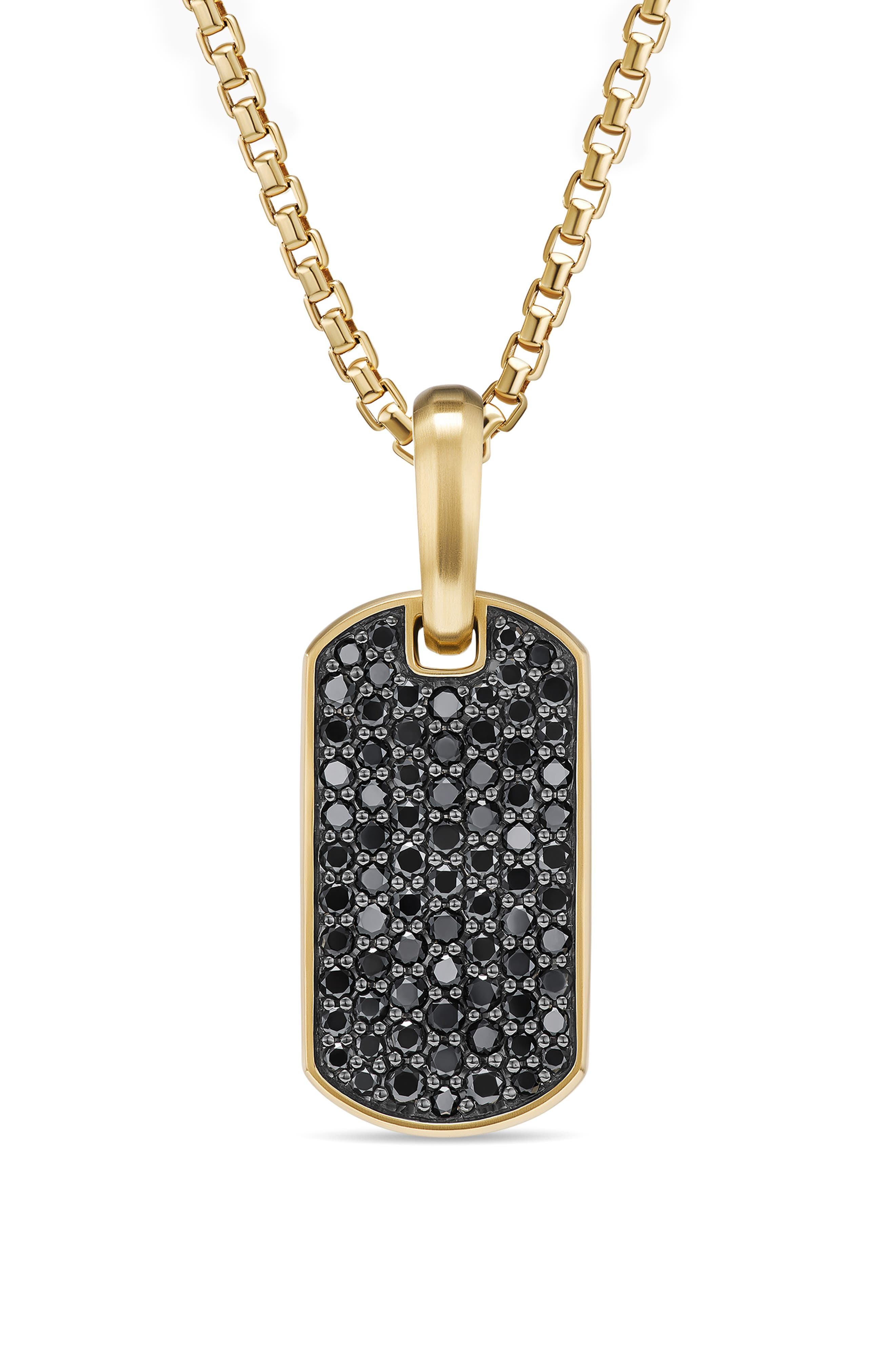 18K YELLOW GOLD/ BLACK DIAMOND