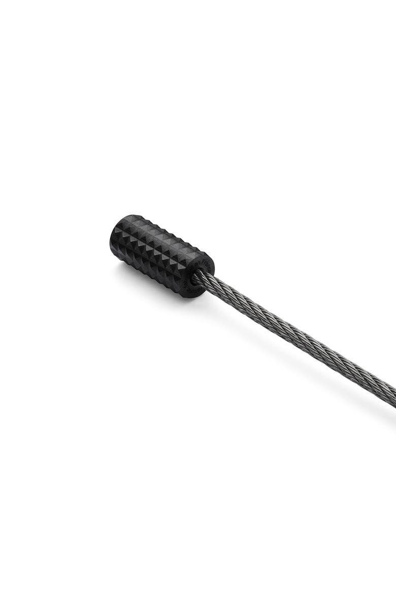 le gramme Men's 7G Black Ceramic Pyramid Cable Bracelet, Alternate, color, 