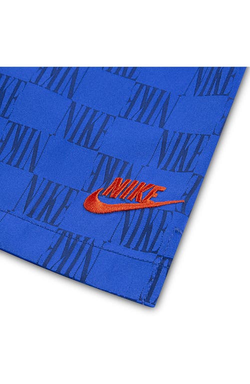 Nike Kids' Logo Check Athletic Shorts In Game Royal