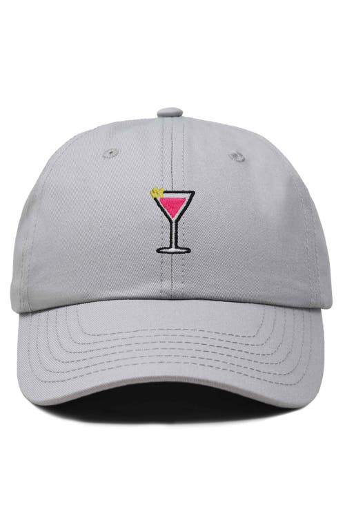 Dalix Cosmo Embroidered Casual Hat In Gray