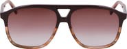 Longchamp Heritage 58mm Gradient Aviator Sunglasses
