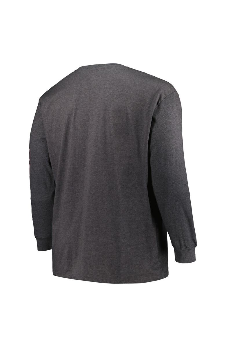 PROFILE Men's Profile Heather Charcoal Texas A&M Aggies Big & Tall Two-Hit Graphic Long Sleeve T-Shirt, Alternate, color, Heather Charcoal