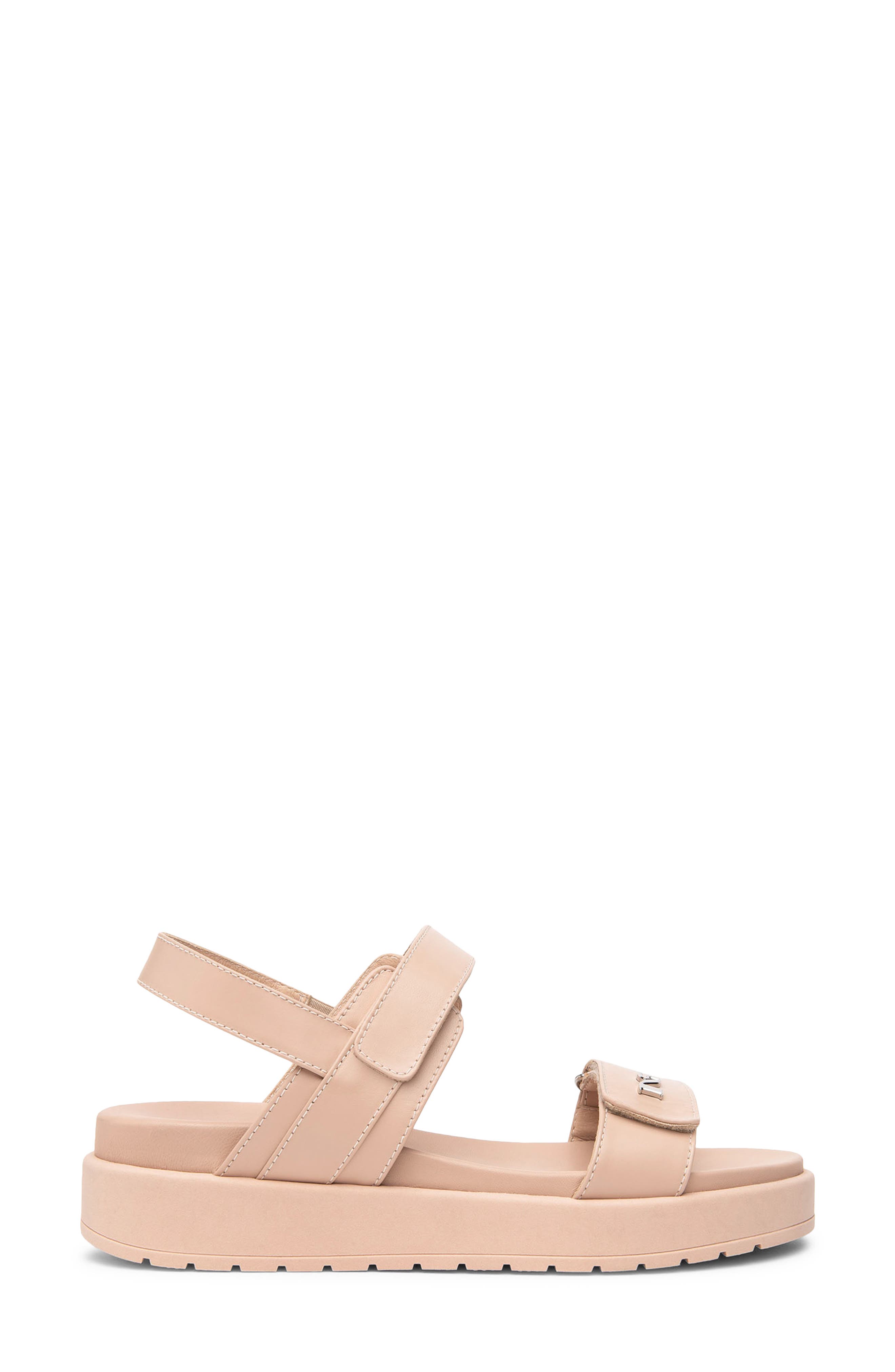 Slingback Platform Wedge Sandal, Alternate, color, NATURAL