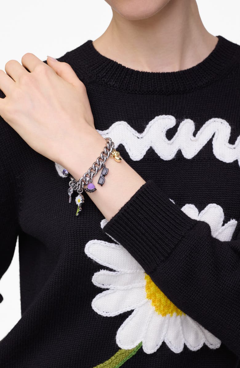 Marc Jacobs Dollhouse Charm Bracelet, Alternate, color, Silver/Multi