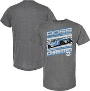 Trackhouse Racing Team Collection Men's Trackhouse Racing Team Collection Heather Charcoal Ross Chastain Busch Light Car T-Shirt