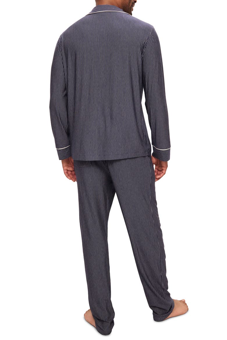 William Print Stretch Tencel® Modal Pajamas, Alternate, color, DUO STRIPE TRUE NAVY