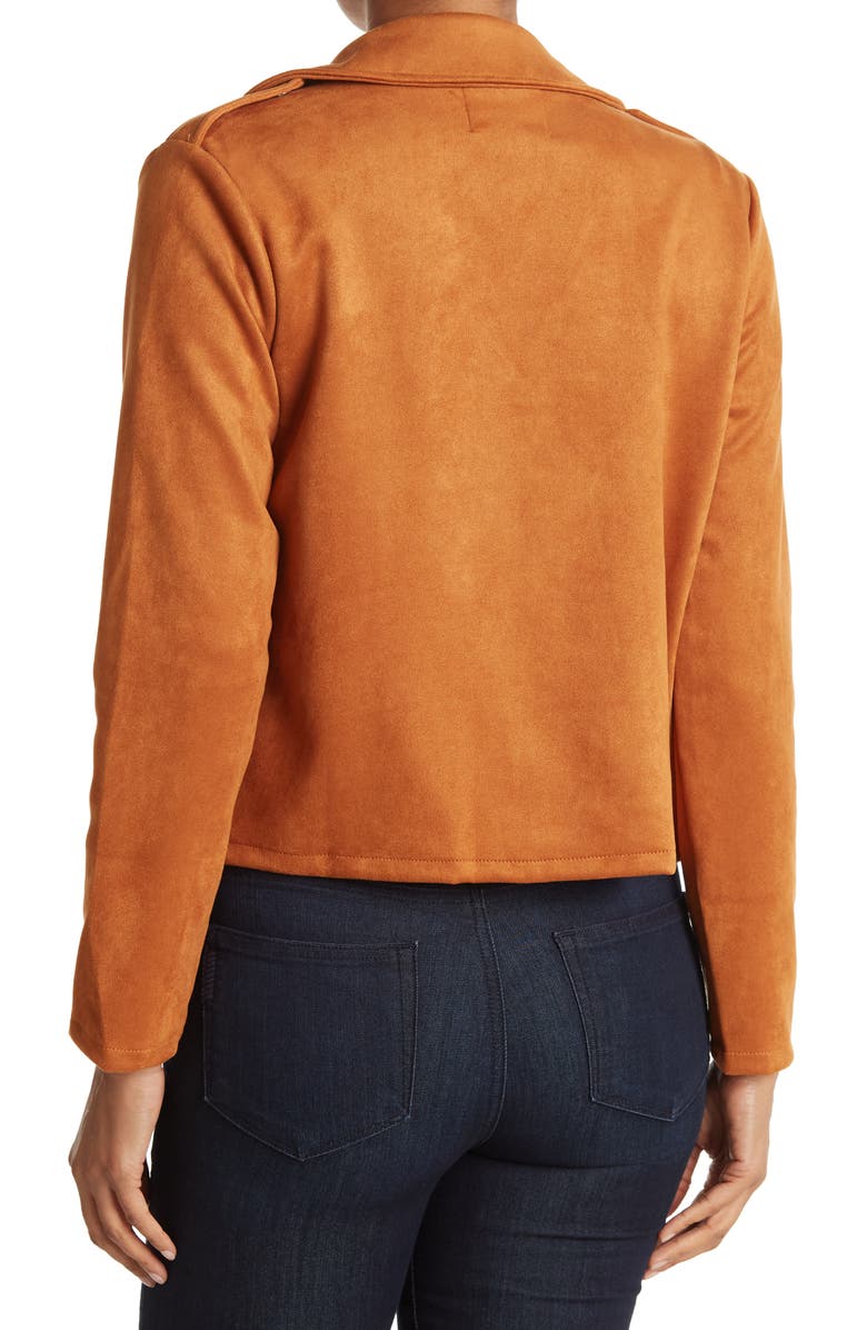 Ookie & Lala OOKIE AND LALA Faux Suede Crop Jacket, Alternate, color, 