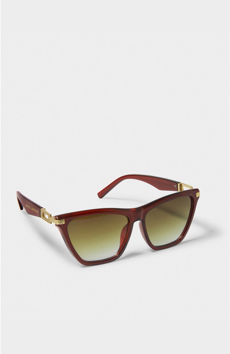 Katie Loxton Marbella Sunglasses, Alternate, color, Chocolate
