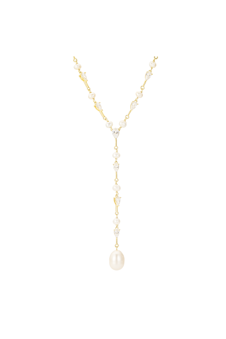 Siren Freshwater Pearl Pendant, Main, color, Metallic Gold