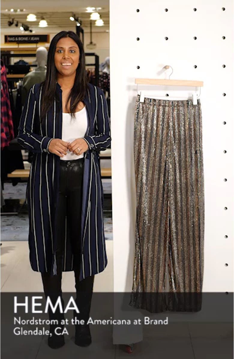 Wide Leg Sheer Glitter Pants, sales video thumbnail