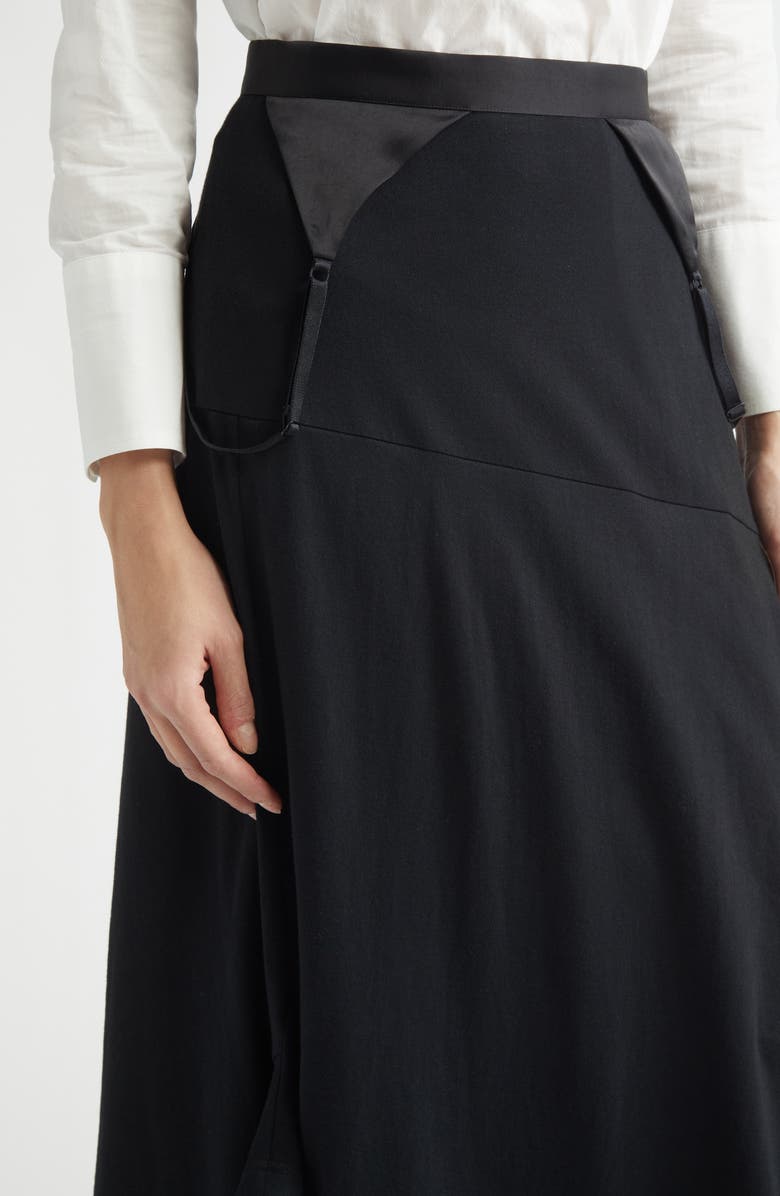 Undercover Mixed Media Skirt, Alternate, color, Black