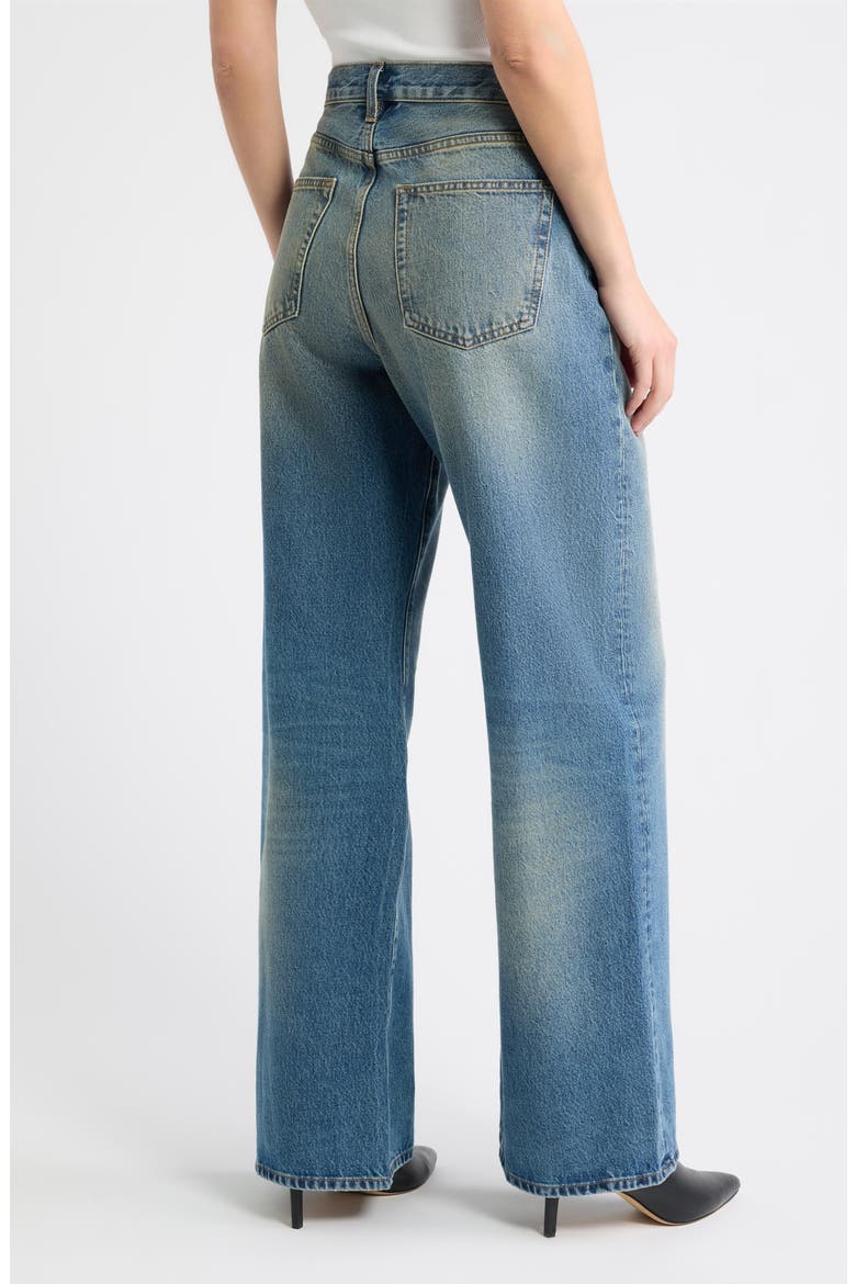 The Loose High Waist Wide Leg Jeans, Alternate, color, ELECTRIC