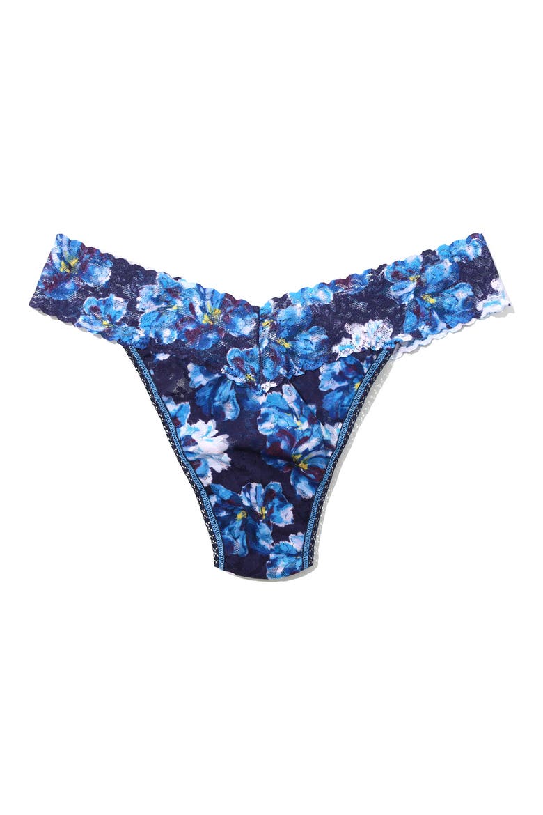 Print Original Rise Thong, Alternate, color, NIGHTFALL PURPLE