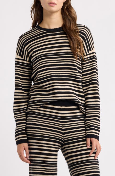 Throwback Studio Stripe Cotton & Cashmere Sweater
