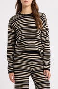 Faherty Throwback Studio Stripe Cotton & Cashmere Sweater