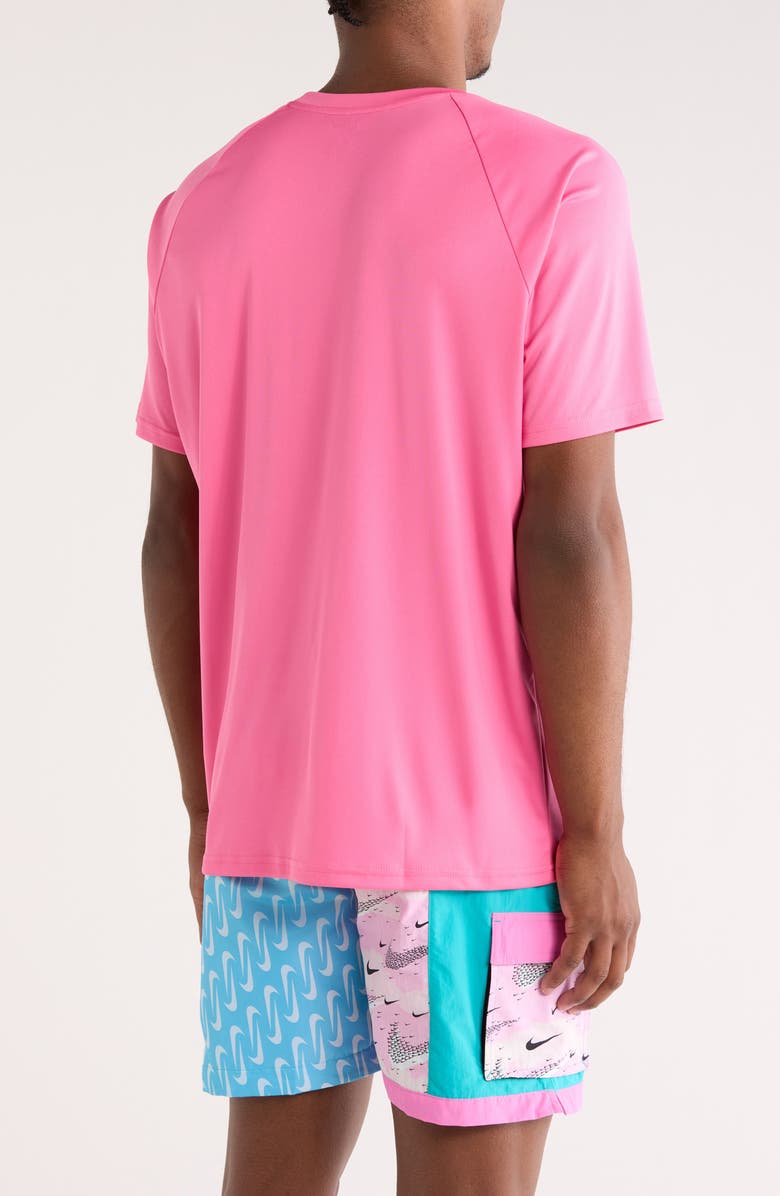 Nike Hydroguard Swim Shirt, Alternate, color, Pinksicle