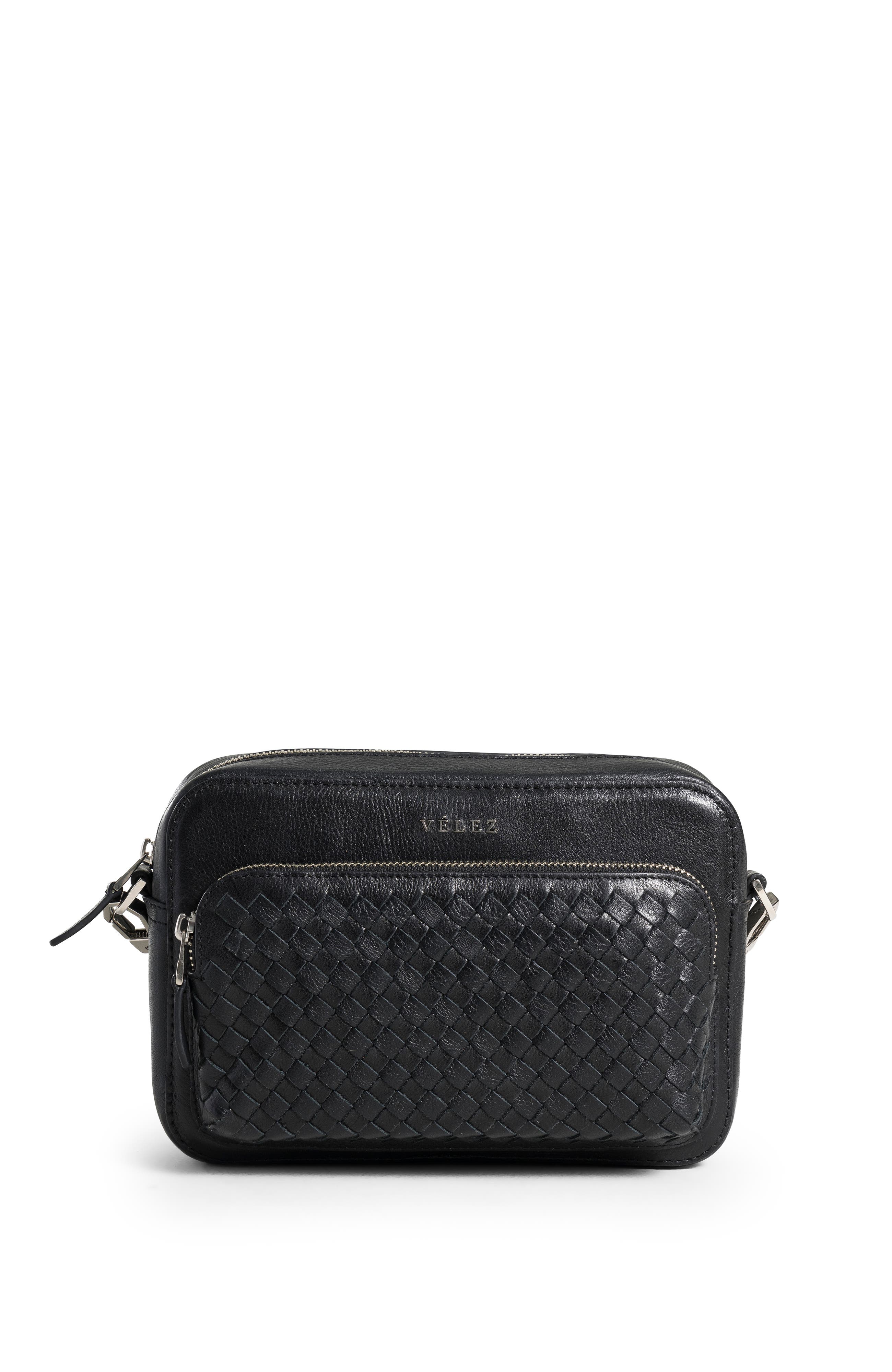 Velez Leather Crossbody Bag for Men, Main, color, Black