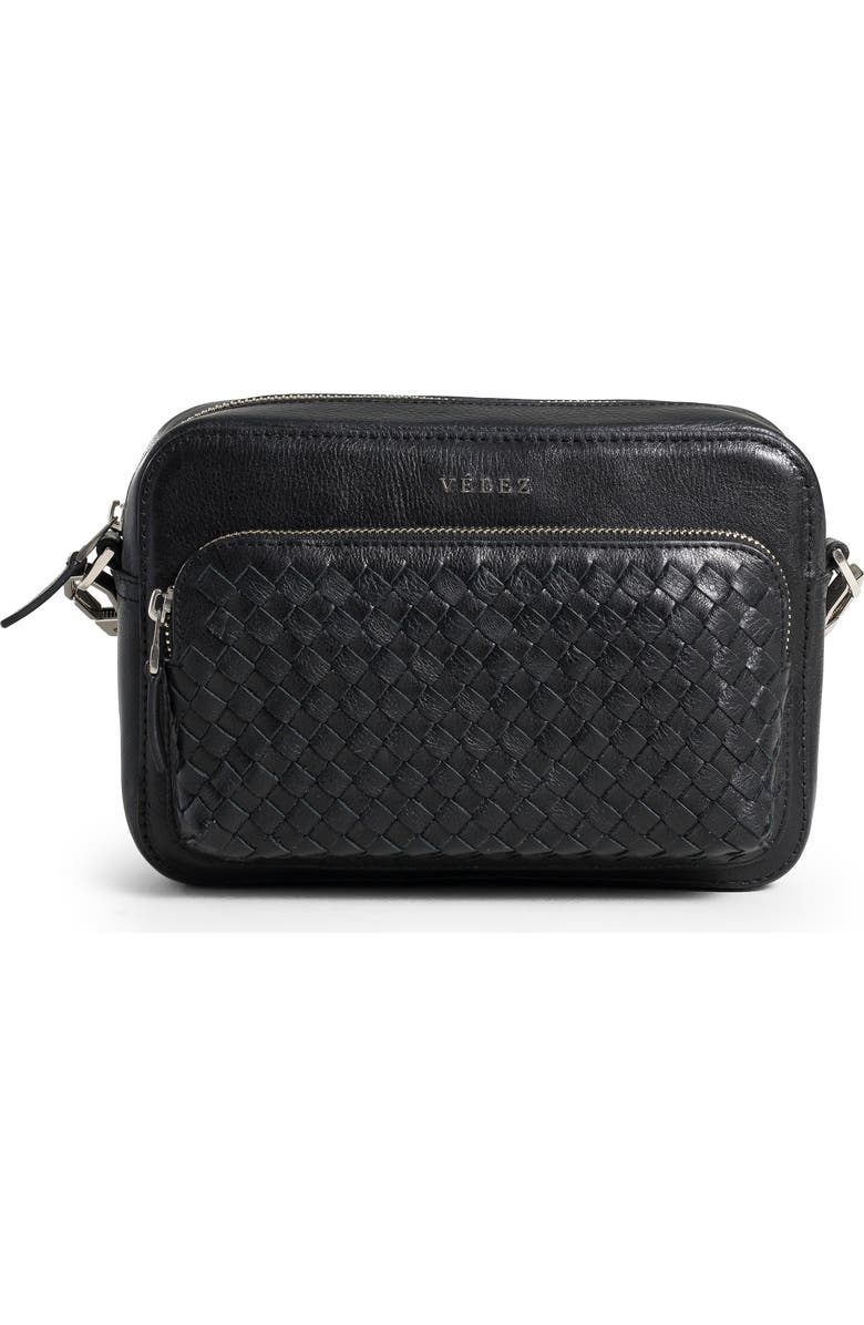 Velez Leather Crossbody Bag for Men, Main, color, Black