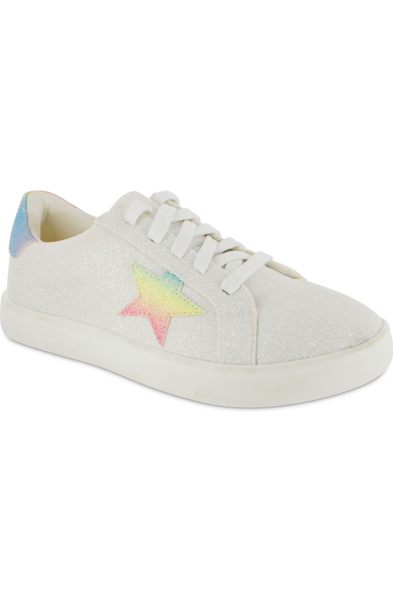 MIA Kids' Lysa Glitter Star Sneaker, Main, color,