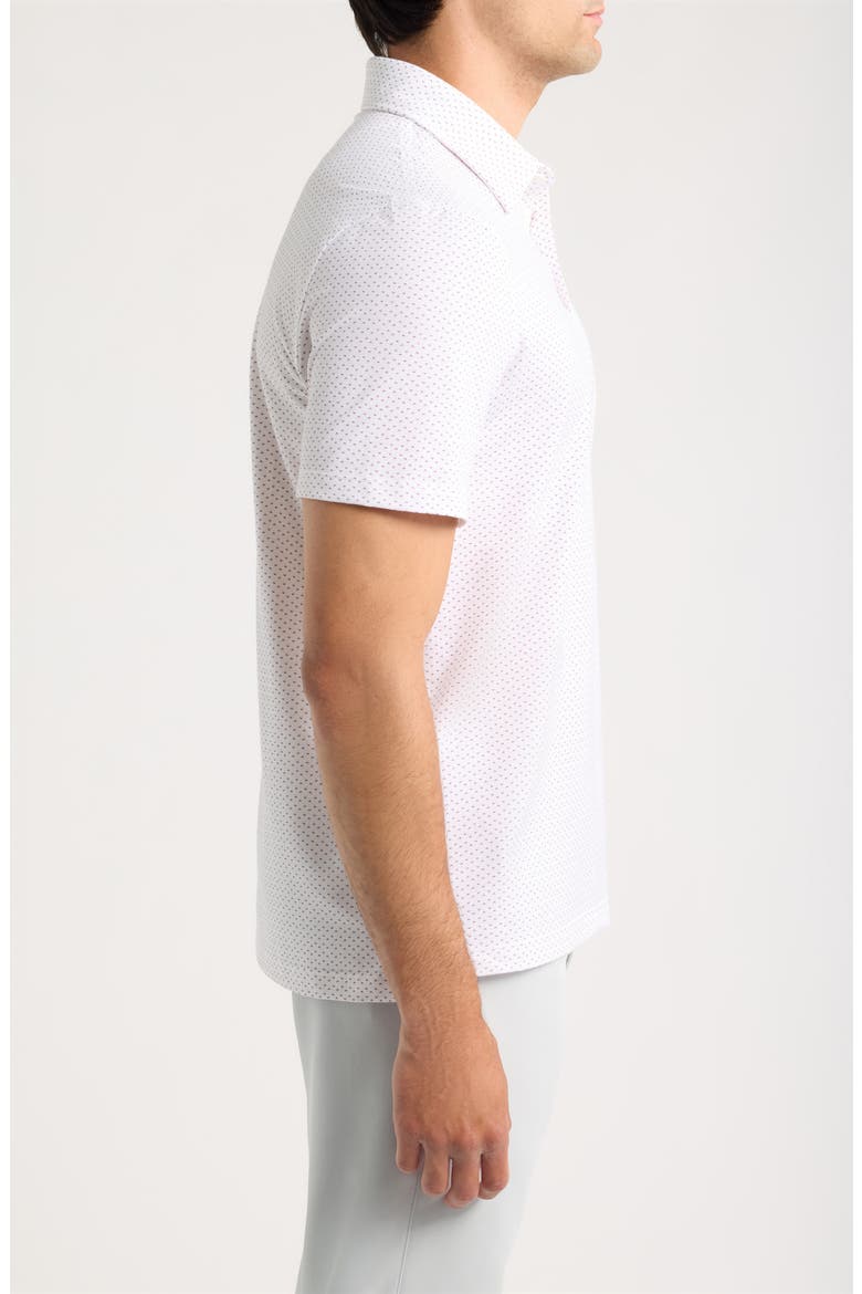 All Play Spade Performance Polo, Alternate, color, SNOW / DARK PLUM