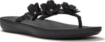 新品未使用　Fitflop fino floral clust サイズUS7 FitFlop iQushion Flower Flip Flop (Women) | Nordstromrack