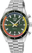 GV2 Regatta Stainless Steel Swiss Quartz Bracelet Watch, 42mm